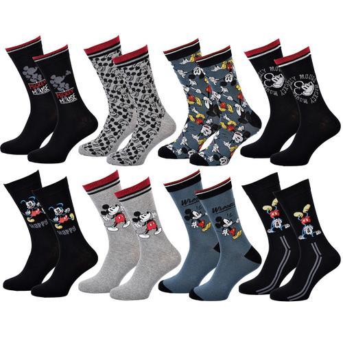 Chaussettes Pack Cadeaux Homme Mickey Pack 8 Paires Mick24