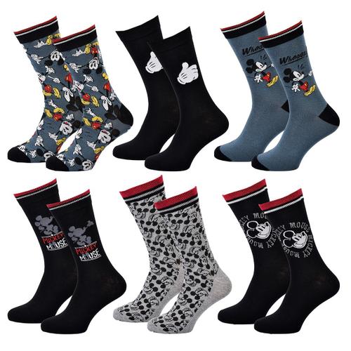 Chaussettes Pack Cadeaux Homme Mickey Pack 6 Paires Mick24