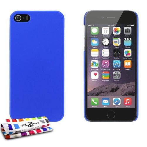 Coque Iphone 5 5s Se Le Pearls Silicone Bleu Rigide (Tpu)