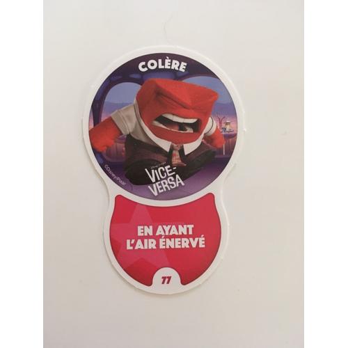 N° 77 Colère - Vice Versa - Les Défis Disney Auchan 2019 - Toys Story 4