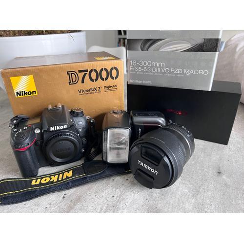 Nikon D7000 16.2 mpix + Objectif 16-300 mm, macro Tamron