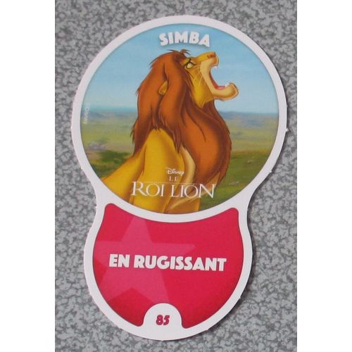 N° 85 Simba - Le Roi Lion - Les Défis Disney Auchan 2019 - Toys Story 4