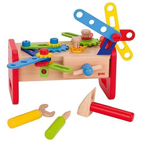 Goki - Petit Établi 36 Pieces, 58501, Multicolore