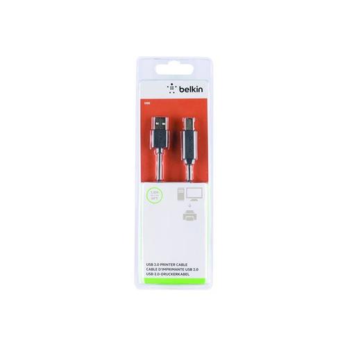 Belkin Premium Printer Cable - Câble USB - USB type B (M) pour USB (M) - USB 2.0 - 1.8 m - moulé