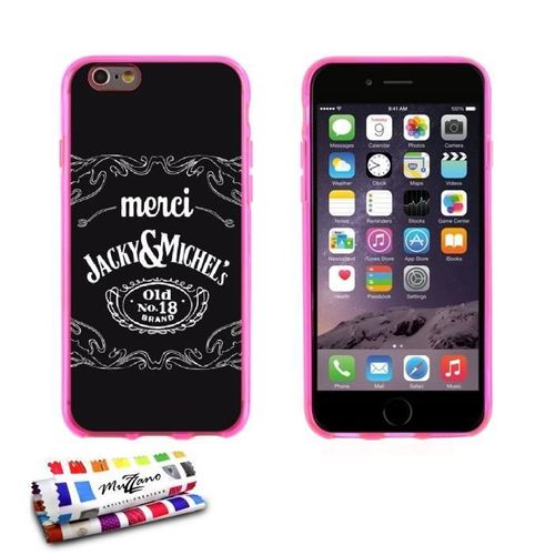 Coque Iphone 6 6s Plus (5"5) Jacky & Michel's Silicone Rose Souple (Tpu)