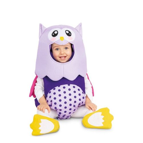Déguisement D?Hibou Violet Pour Bébé (Taille 6-12m)