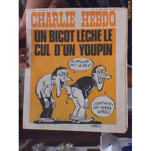 Charlie Hebdo 367 Un Bicot Leche Le Cul D'un Youpin