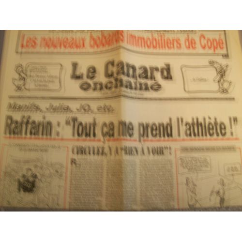 Canard Enchainé (9 Mars 2005)  N° 4402 : Les Nouveaux Bobards De Jean-François Copé - Raffarin "Tout Ça Me Prend L'athlète" - Des Secrets Syriens S'envolent