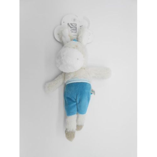 Doudou Ane Bleu Turquoise