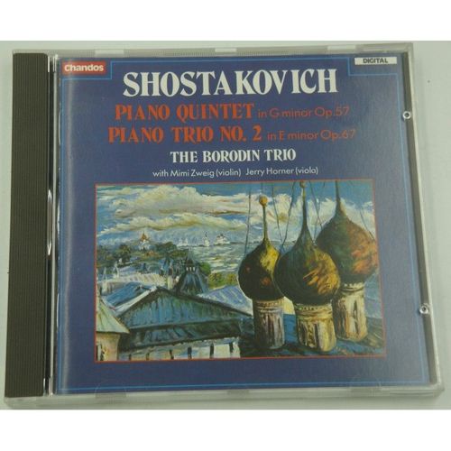 The Borodin Trio/Zweig/Horner Piano Quintet/Piano Trio N°2 Shostakovich Cd 1983 Chandos