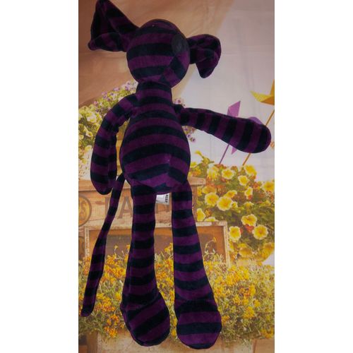 Doudou Souris Zooper Dooper Stripes Jellycat Prune Marine Peluche Raye Plush Soft Toy Mouse Blue Blanck Purple