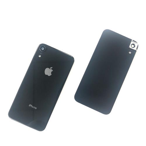 Vitre arrière Apple iPhone XR Noir coque capot cache batterie dos