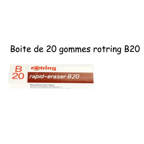 Boite De 20 Gommes Rotring B20