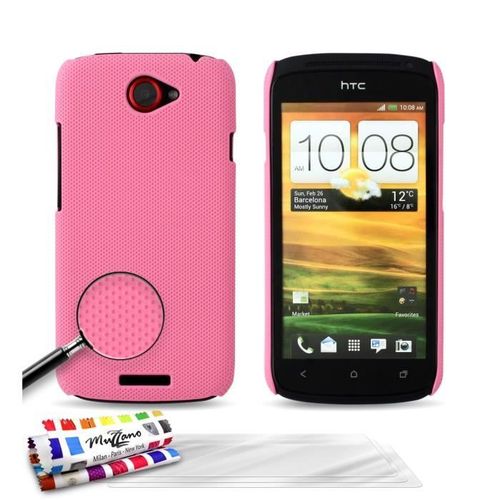 Coque Htc One S - Le Pika Rose Silicone Rigide (Tpu) + 3 Films