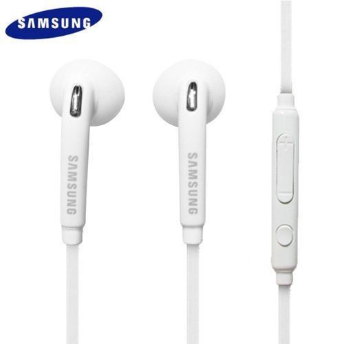 Ecouteurs Pour Samsung Galaxy Note 2 Blanc Cable Plat 1.2m