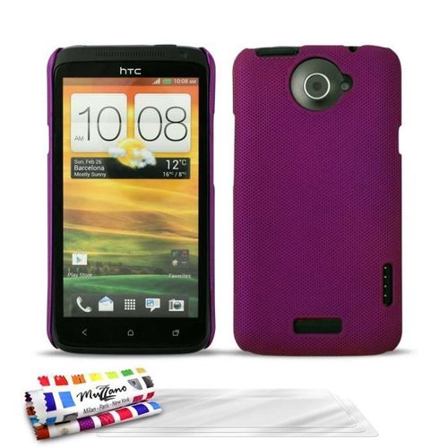 Coque Htc One X - Le Pika Violet Silicone Rigide (Tpu) + 3 Films