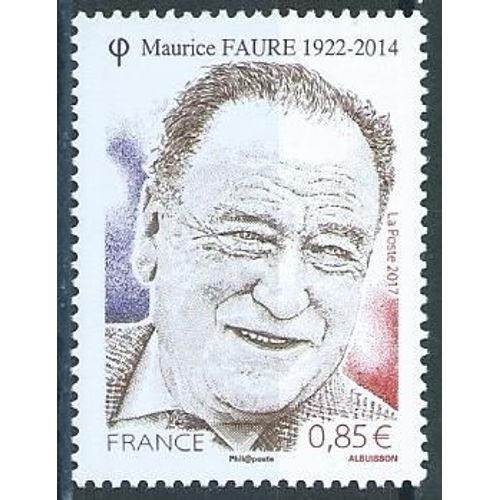 Maurice Faure, Résistant Et Homme Politique 2017 Neuf** N° 5134