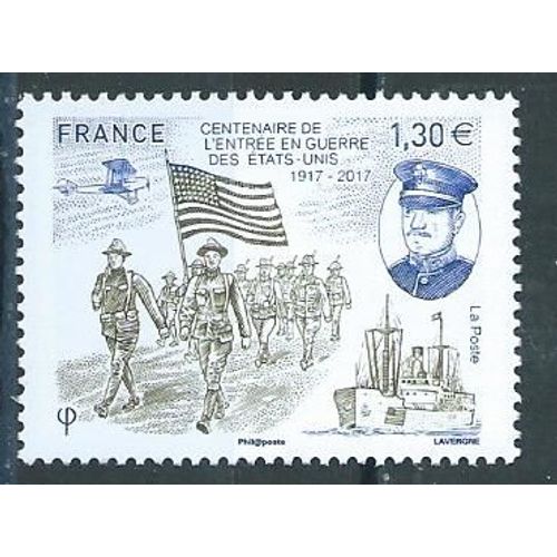 Centenaire De L'entrée En Guerre Des Etats Unis 2017 Neuf** N° 5156