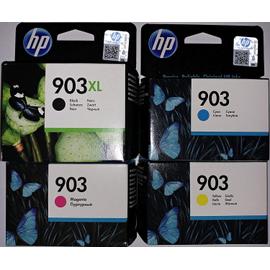 QUALITONER - 4 Cartouche compatible pour HP 903 XL 903XL Noir +