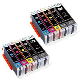 5 Cartouches Compatibles 525XL 526XL pour imprimantes Canon PIXMA PGI-525  CLI-526 - 1 Pack - Cartouche imprimante - LDLC