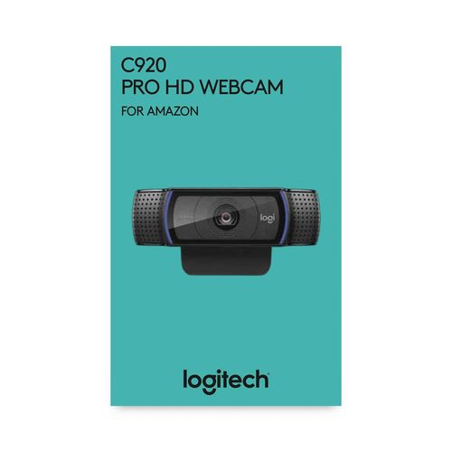 Logitech, Webcam C920 HD Pro pour AMZ, Appels et Enregistrements Vidéo Full HD 1080p, Gaming Stream, Deux Microphones, Petite, Ag