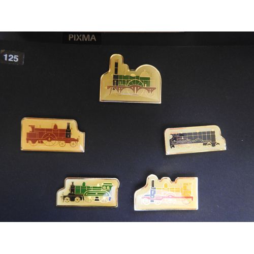 Lot De 5 Pins / Pin's Sur Trains Anciens / Lot 125