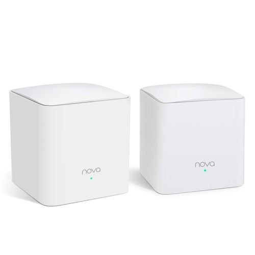 WiFi Mesh AC1200 Couverture 200 m2-Tenda Nova MW5C-2 pack Système mesh wifi répéteur puissant, installation facile, Alexa Compatible