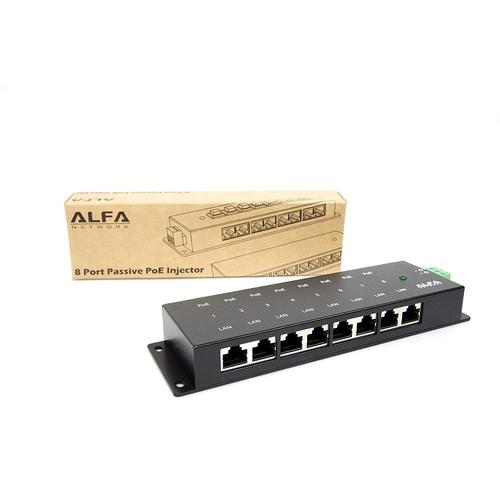 ALFA Network  poe Passif apoe08g  8 Ports Gigabit