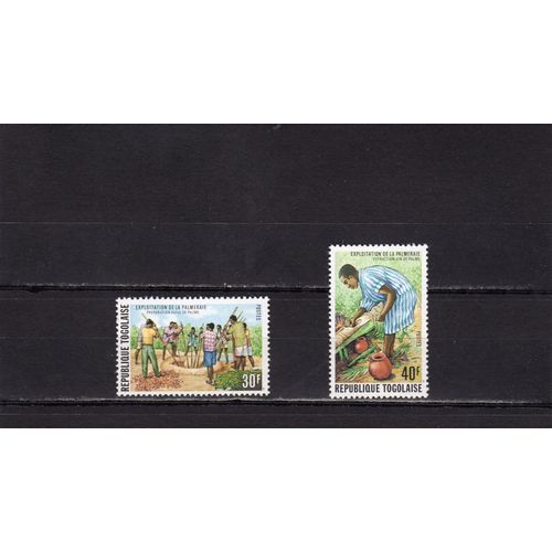 Timbres-Poste Du Togo (Exploitation Des Palmeraies)