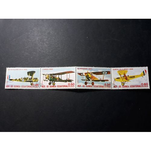 Timbre Avion Guinée Équatoriale Tp9