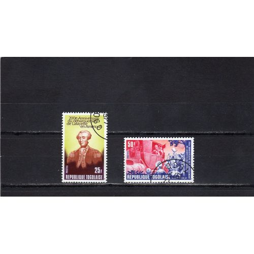 Timbres-Poste Du Togo (200ème Anniversaire Du Débarquement De Lafayette En Amérique)
