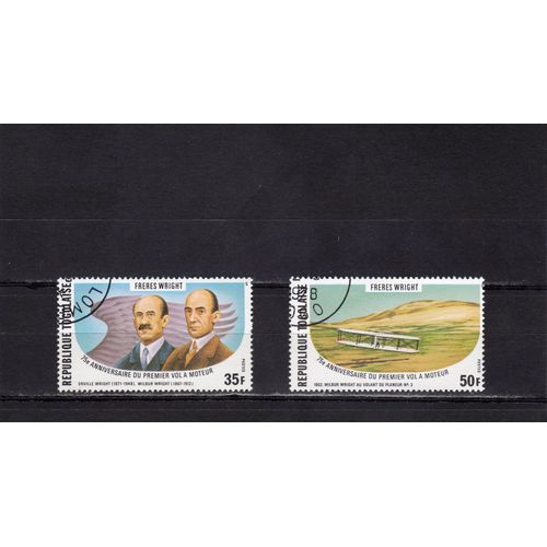 Timbres-Poste Du Togo (75ème Anniversaire Du Premier Vol À Moteur Des Frères Wright)