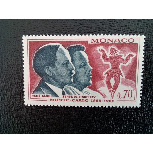 Timbre Monaco Yt 695 Sergej Diaghilew (1872-1929), René Blum (1878-1942) 1966 ( 071012 )