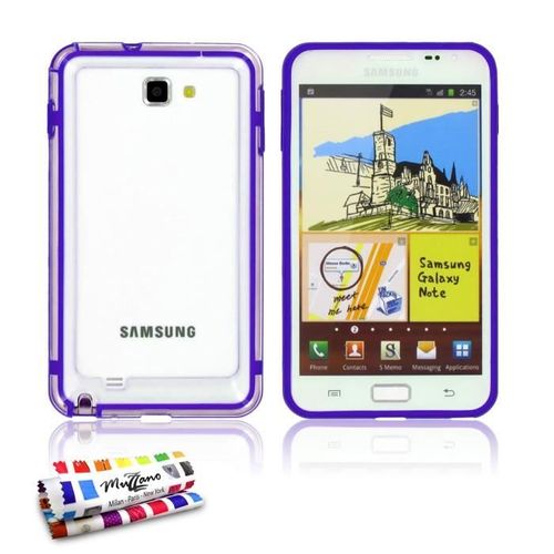 Bumper Samsung Galaxy Note Violet Hybrid Silicone Rigide (Tpu)