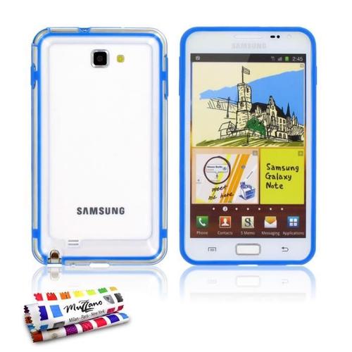 Bumper Samsung Galaxy Note Bleu Hybrid Silicone Rigide (Tpu)