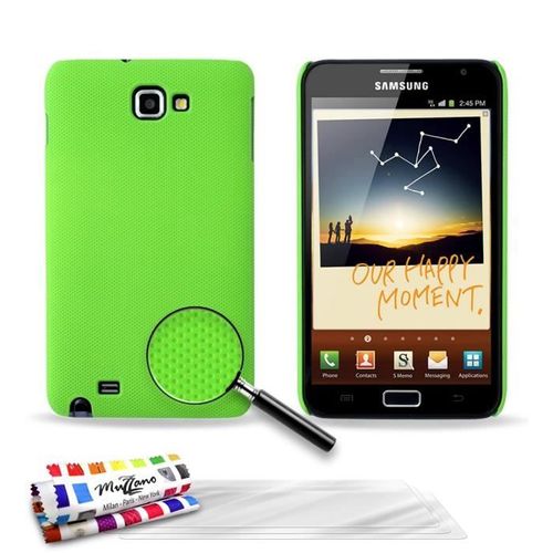 Coque Samsung Galaxy Note - Le Pika Vert Silicone Rigide (Tpu) + 3 Films