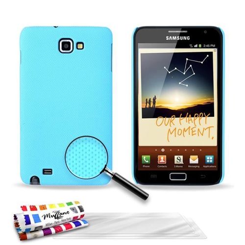 Coque Samsung Galaxy Note - Le Pika Bleu Lagon Silicone Rigide (Tpu) + 3 Films