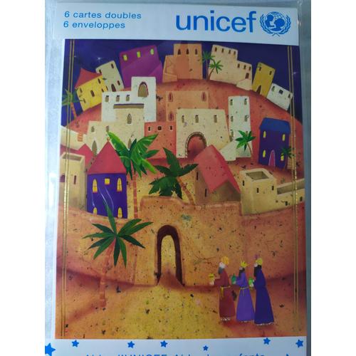 Cartes de voeux Unicef x 6 (Thème : Navidad)