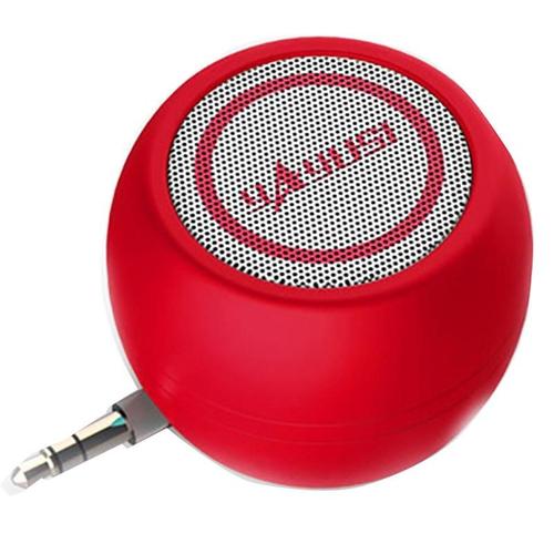 Mini Enceinte Bluetooth Rouge Vitalité Ultra Puissante et Portable Avec Batterie Intégrée YONIS