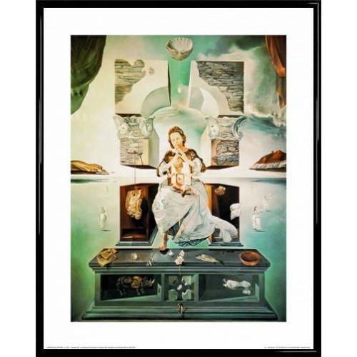 50 x 40cm Plastique - La Madonne du Port Ligat I 1art1 Salvador Dali Poster Reproduction et Cadre 