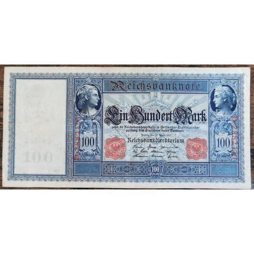 Billet Allemagne 100 Mark 21 - 4 - 1910 / Reichsbanknote / Rouge