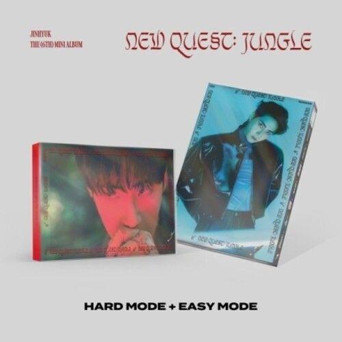 Lee Jin Hyuk - New Quest: Jungle - Random Cover - Incl. 84pg Photobook, 2 Postcards, 4-Cut Photo, Tutorial Card, Message Card, 2 Photocards, Circle Card + Folded Poster [Compact Discs] Postcard, Photo Book, Photos, Poster, Asia - Import