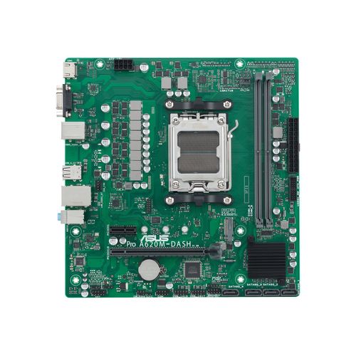 ASUS A620M-DASH-CSM - Carte-mère - micro ATX - Socket AM5 - AMD A620 Chipset - USB 3.2 Gen 1 - Gigabit LAN - carte graphique embarquée (unité centrale requise) - audio HD (8 canaux)