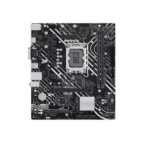 ASUS PRIME H610M-D - Carte-mère - micro ATX - Socket LGA1700 - H610 Chipset - USB 3.2 Gen 1 - Gigabit LAN - carte graphique embarquée (unité centrale requise) - audio HD (8 canaux)