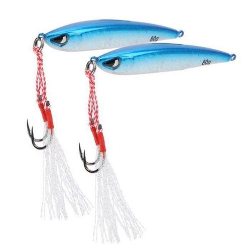 2 PièCes 3d Eye Bait Leurres De PêChe 3d Eye Bait Jig Wobbler Leurre Avec Double Crochet Pour La PêChe