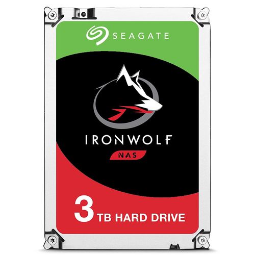 Seagate IronWolf 3 TB, ST3000VN007, disque dur interne, 8,9 cm (3,5 Zoll), 64 MB Cache, 5900 RPM, SATA 6Gb/s,
