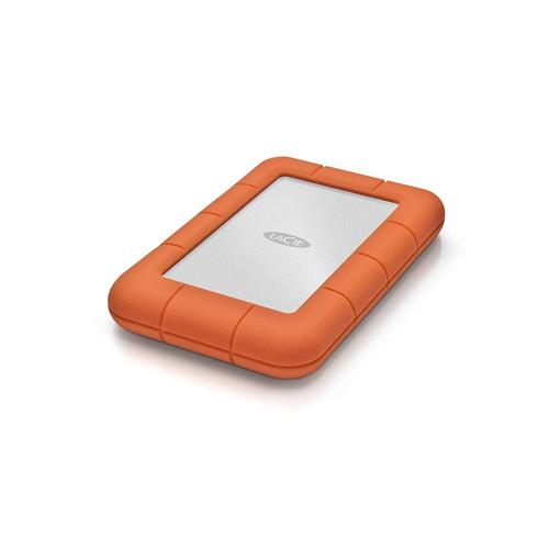 LaCie 2 TB Rugged Mini USB 3.0 Portable 2.5"" , Disque dur externe pour PC et Mac, Résistant aux chocs, chutes et à  la pression (L