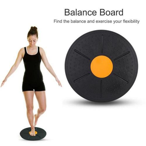 Planche De Fitness Wobble Balance Board Stability Disc Yoga Training Fitness Exercise (Orange)