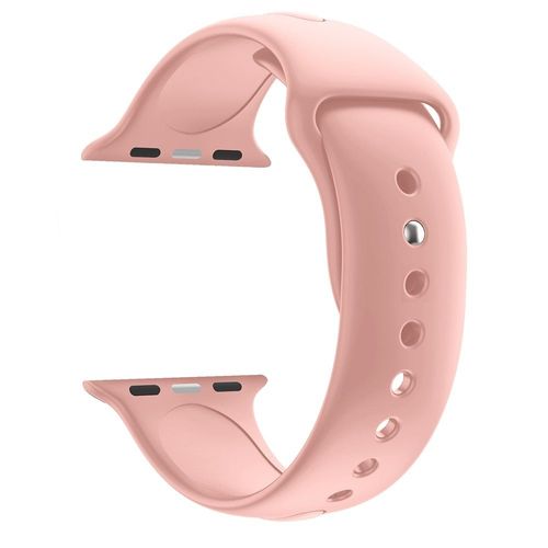 Bracelet Silicone Rose Souple Sport Mixte Remplacement Montre Pour Apple Iwatch 44 Mm Taille M/L