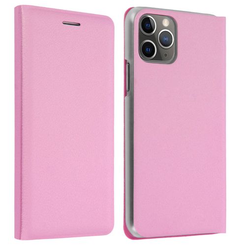 Housse Apple Iphone 11 Pro Max Étui Folio À Clapet Porte-Carte Rose